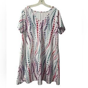 Multicolor Dotted Tunic Dress